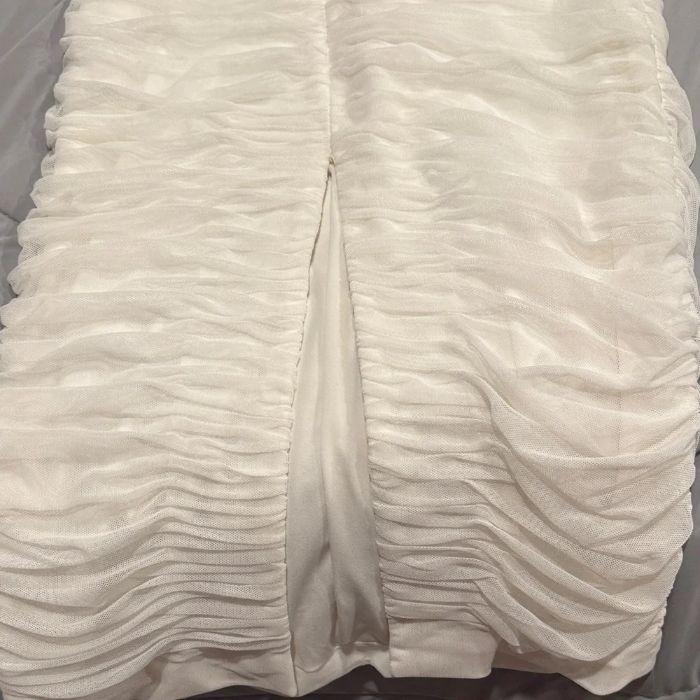 Dress The Population Brand Elegant White Strapless Dress Size Medium - Picture 8 of 8